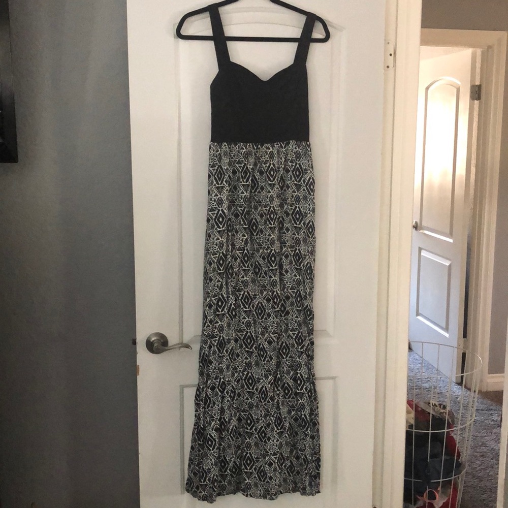 Black and White Maxi Dress